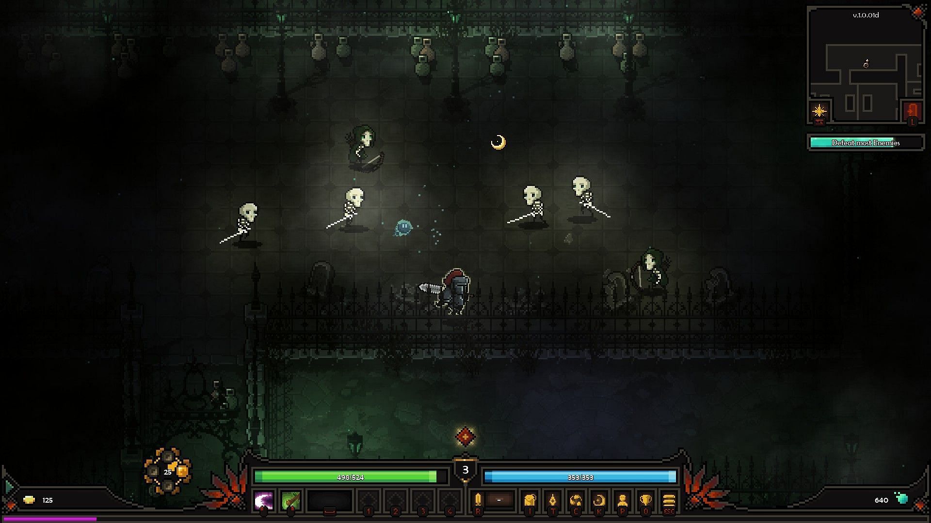 Mana represented by a blue bar (Image via Slormite Studios)